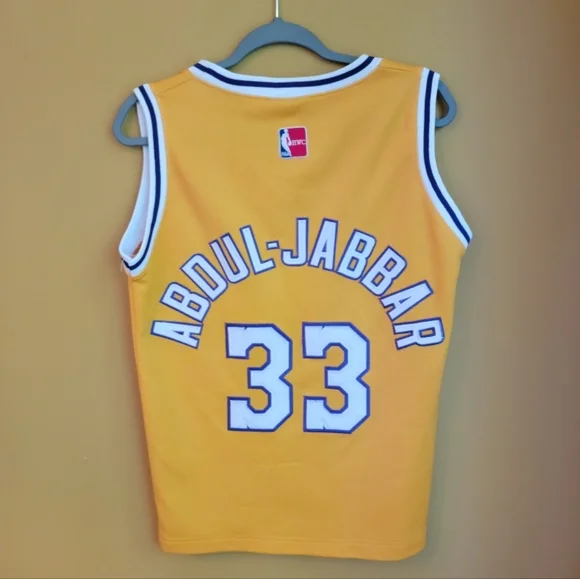 VTG Kareem Abdul-Jabbar Lakers replica jersey Sz men's S - Picture 2 of 7